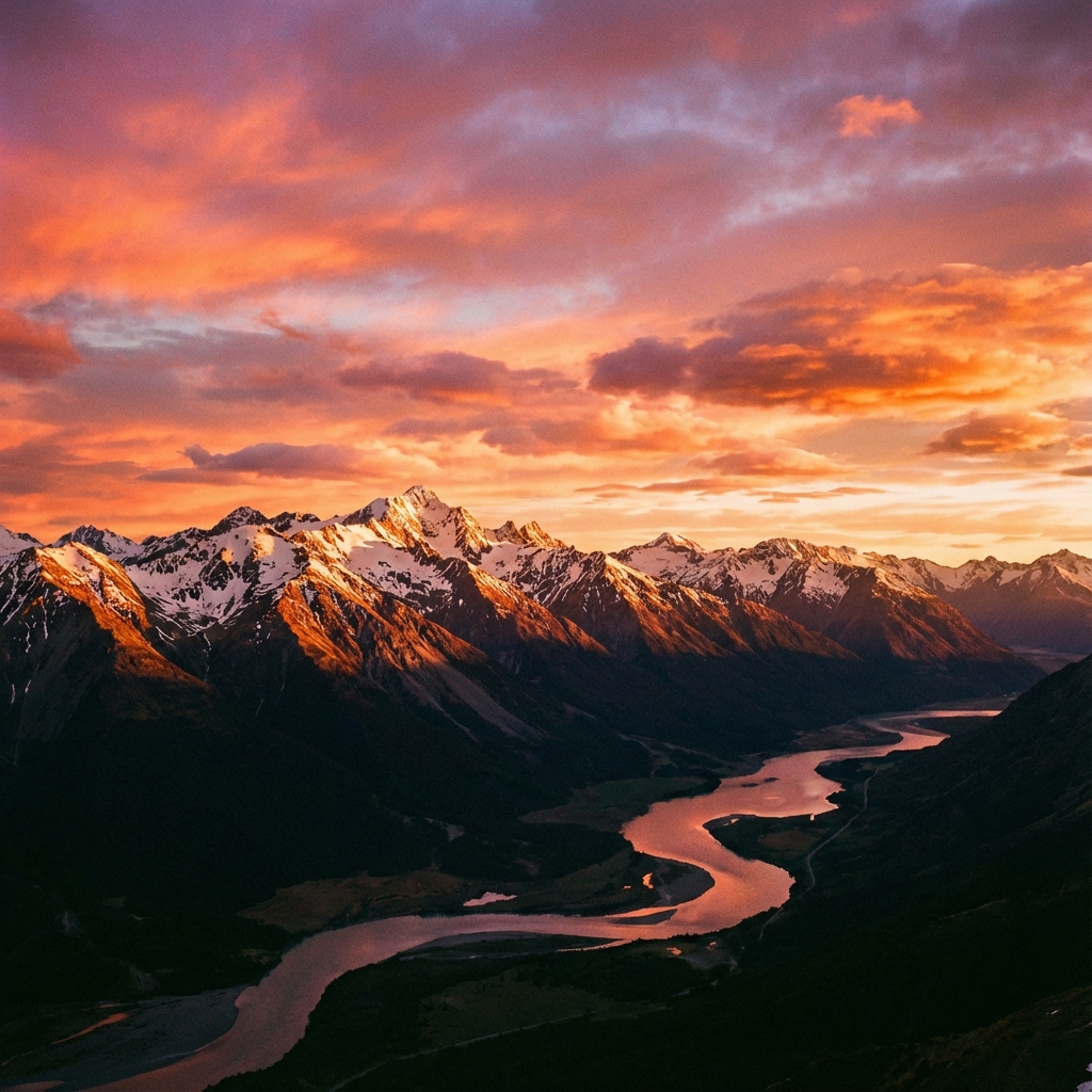 Majestic Peaks in the Himalayas